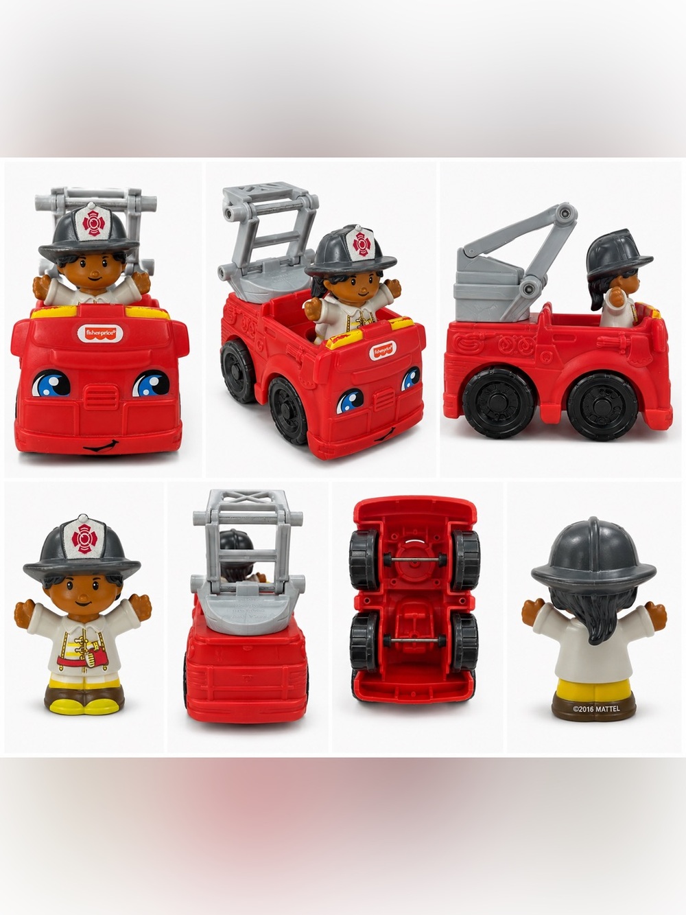 Fisher-Price Little People Fire Truck FMN98 w/ Firefighter Figure